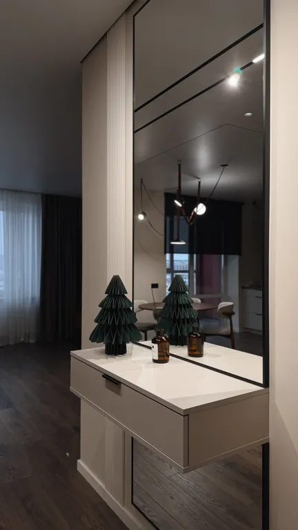 Квартира студия с дизайнерским ремонтом