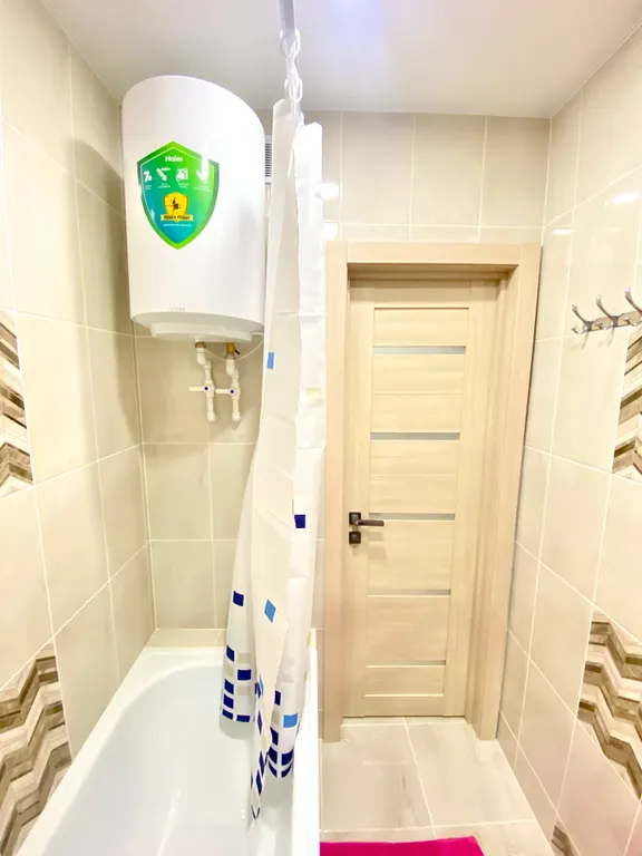 Пентхаус с видом на город. Круглая кровать+ диван