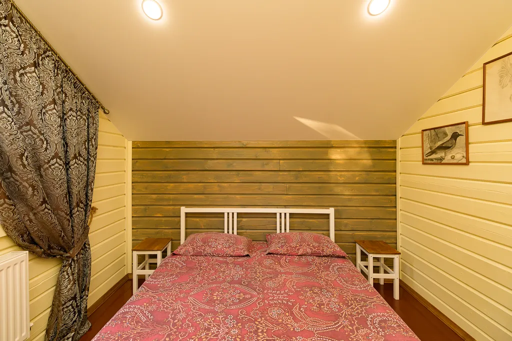 Брусничный коттедж с сауной и банным чаном