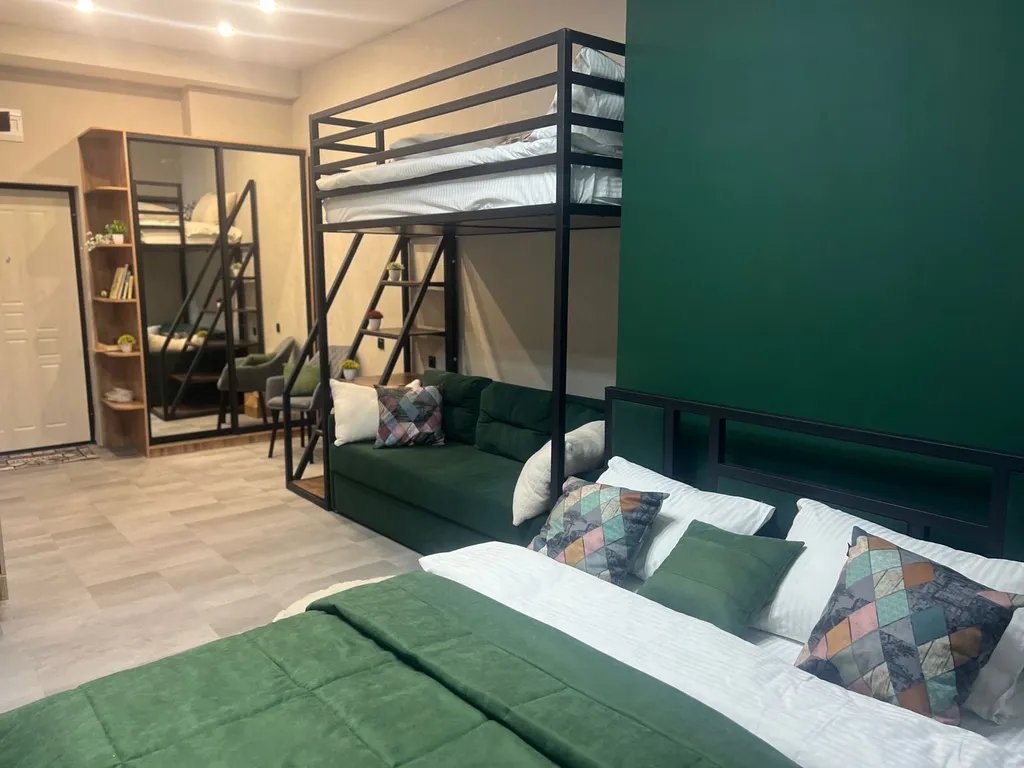 Уютная студия с видом на горнолыжный комплекс