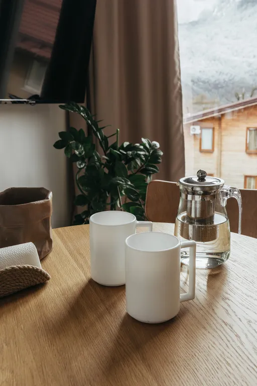 1-комнатные апартаменты с видом на горы и бассейном