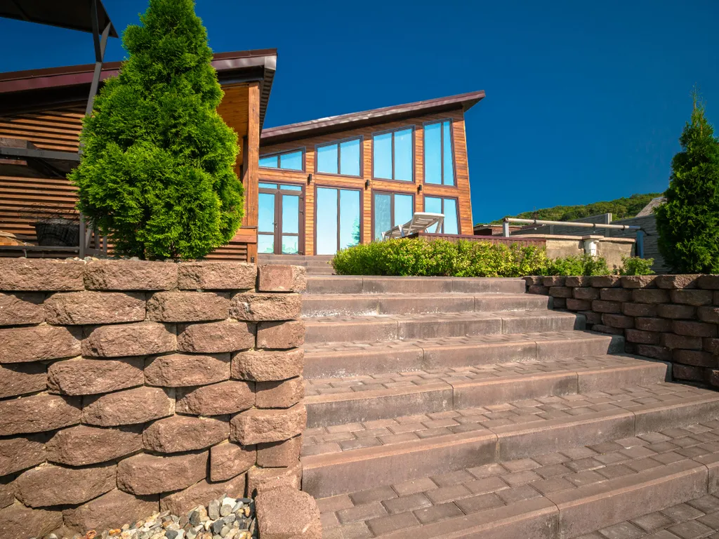 Апартаменты с горячим бассейном и видом на горы