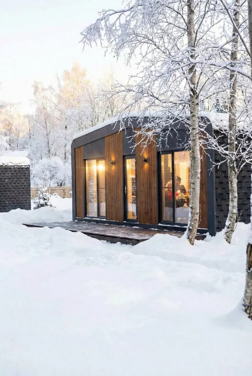 Мобильный дом с видом на озеро