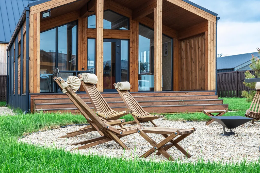 Коттедж Панорамный дом среди зимнего леса рядом с озером — Семеновское