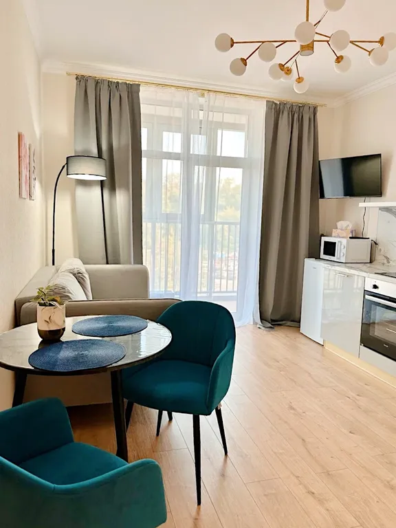 Однокомнатные апартаменты с современным ремонтом