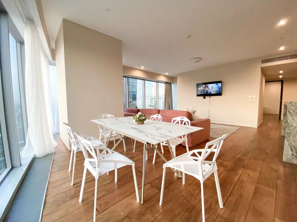 Апартамент в Москва Сити с панорамной ванной