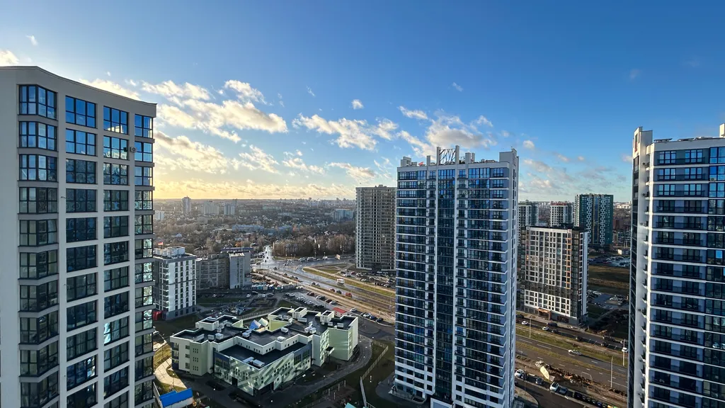 Квартира Квартира Светлая студия в ЖК Минск-Мир на 22 этаже — Минск