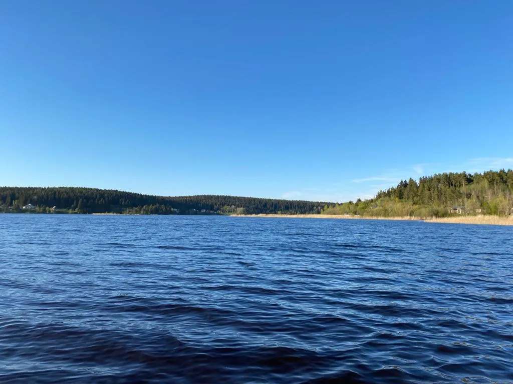 Деревенский дом у озера