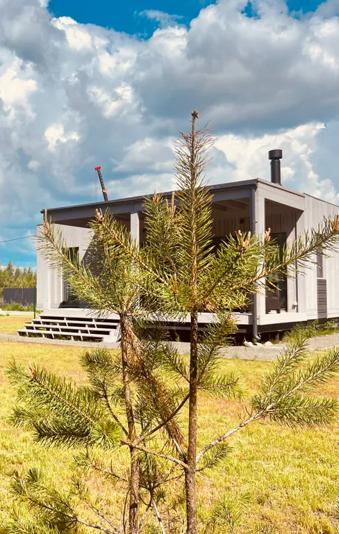 Коттедж Новый комфортабельный дом для отдыха на берегу лесного озера Маролампи — Санкт-Петербург