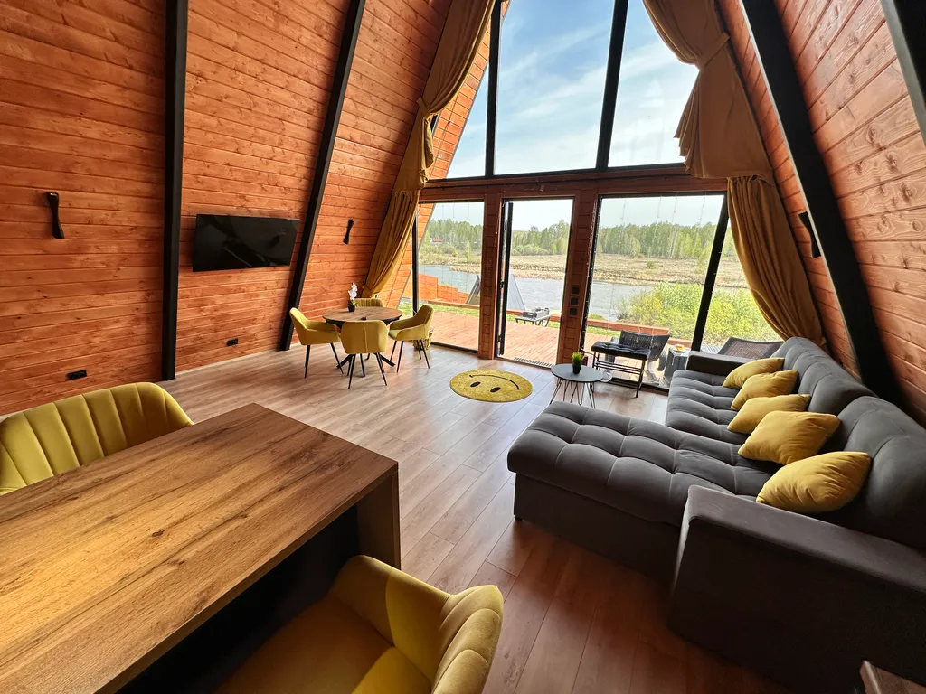 Треугольный дом А-фрейм рица