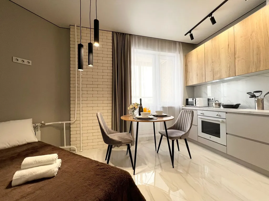 Уютная однокомнатная квартира на Хрустальной