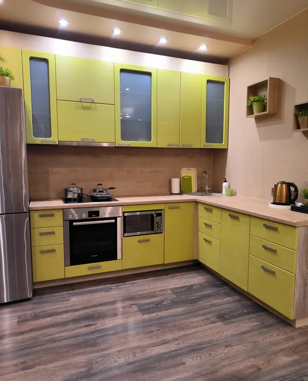 Квартира зелёного цвета