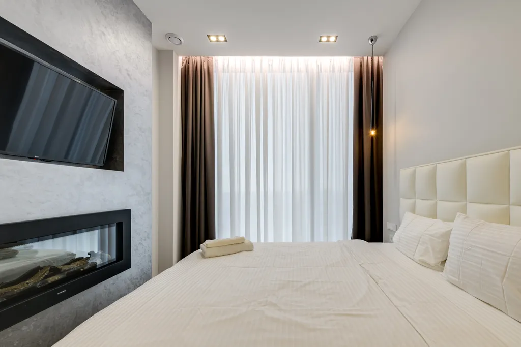 38 этаж, стильные апартаменты с приватным парком