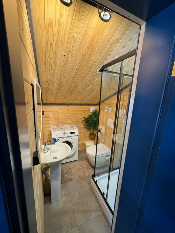 Барн хаус с видом на лес и горы