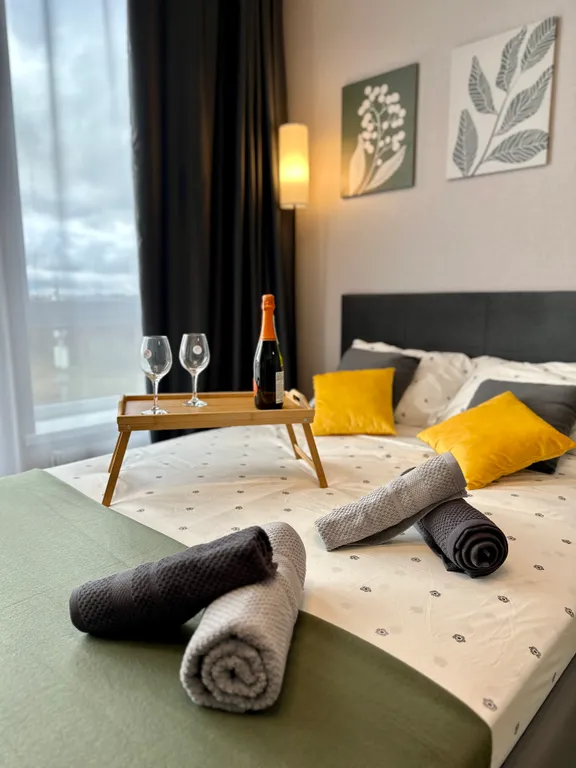 Уютная студия с видом на реку