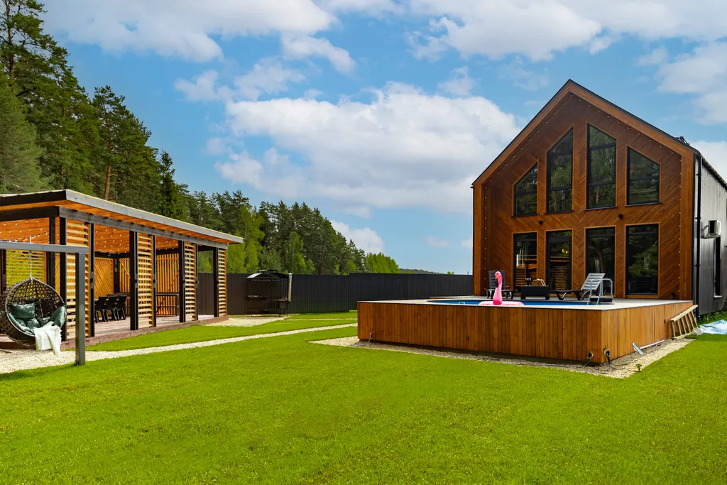 Коттедж Новый современный дом барн с дизайнерским ремонтом — Воскресенское