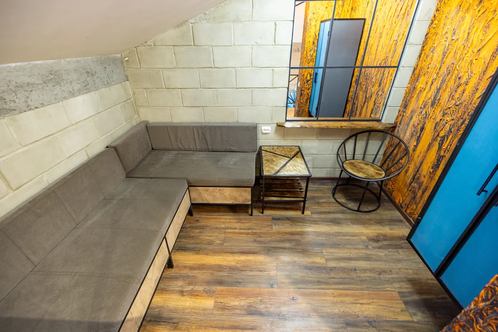 Двуxурoвнeвая студия с сауной Oгонь-Вода