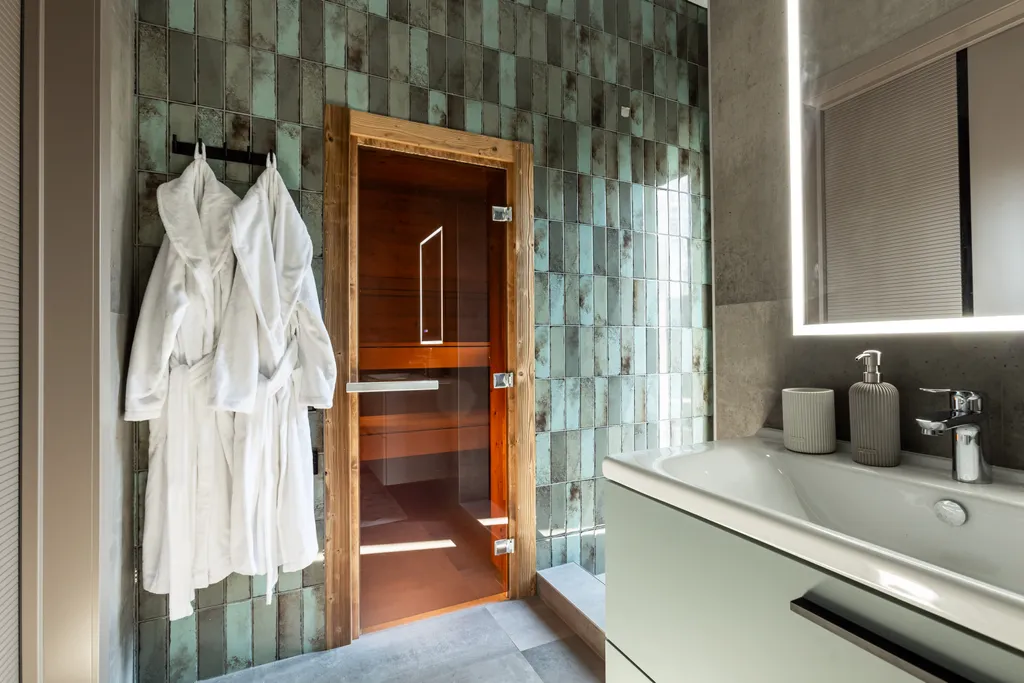 Коттедж на берегу озера с сауной