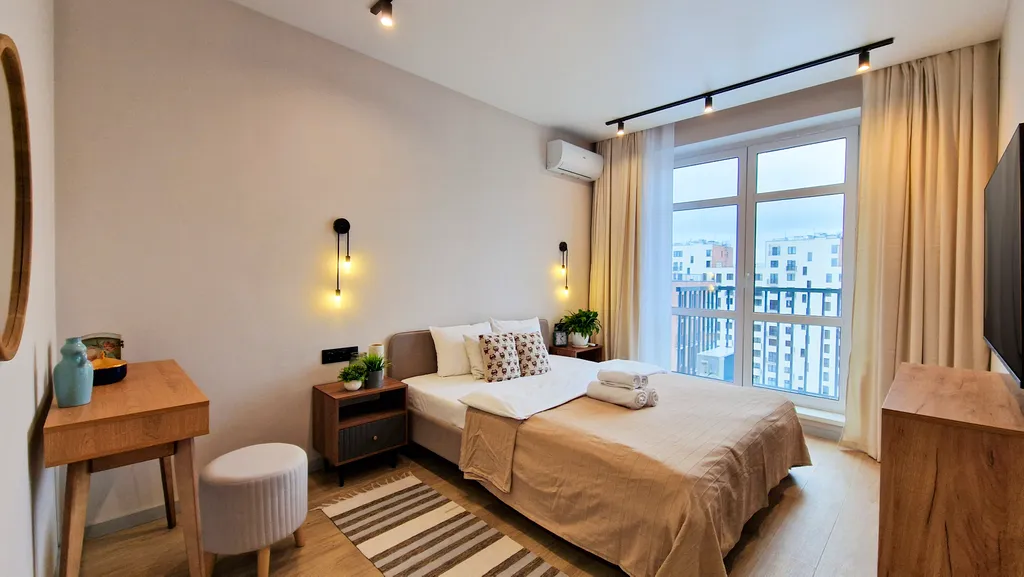 Квартира Квартира Евродвушка с балконом и панорамным видом в центре. GoldenRing-Apartmts — Ярославль