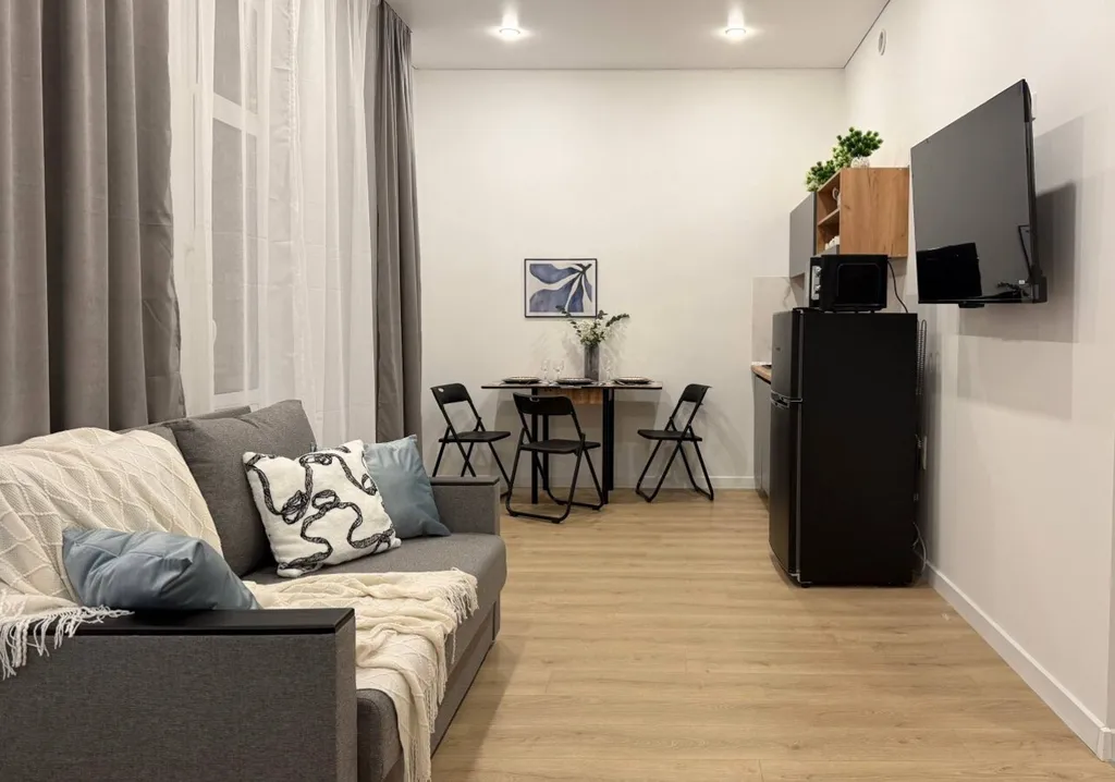 Светлая студия в ЖК Видный город