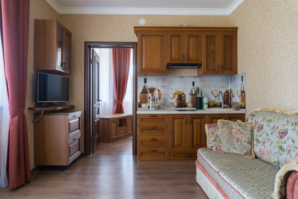 Квартира Квартира Двухкомнатный четырёхместный апартамент с кухней в отеле Либерти Флай — Адлер