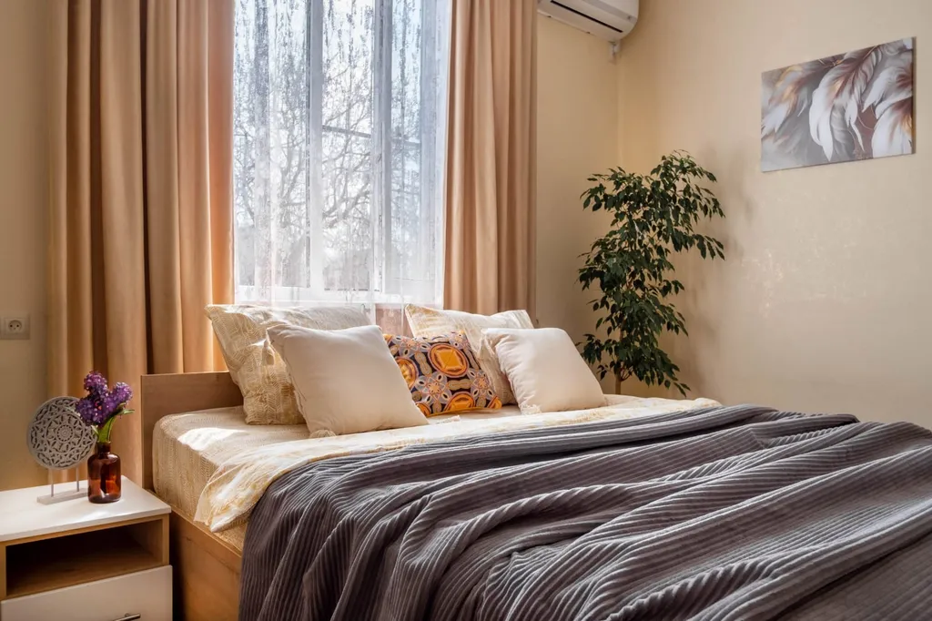 Квартира c Двумя Раздельными Спальнями и Балконом