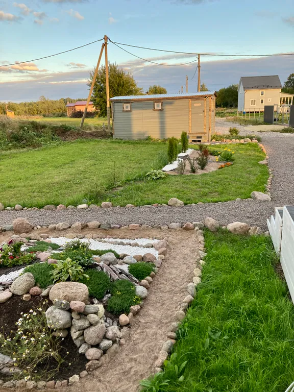 Коттедж Дом с отдельностоящий баней на дровах — Ропша