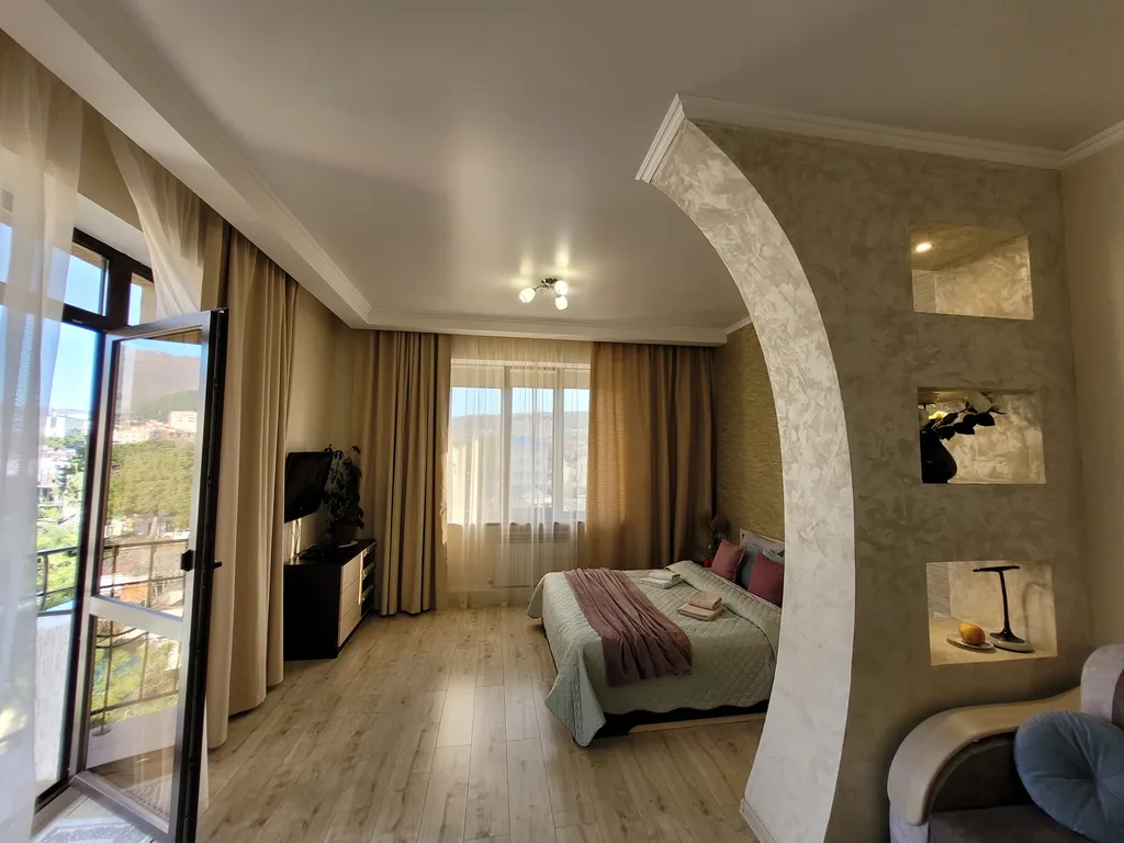 Квартира Квартира Просторная евродвушка около моря — Геленджик