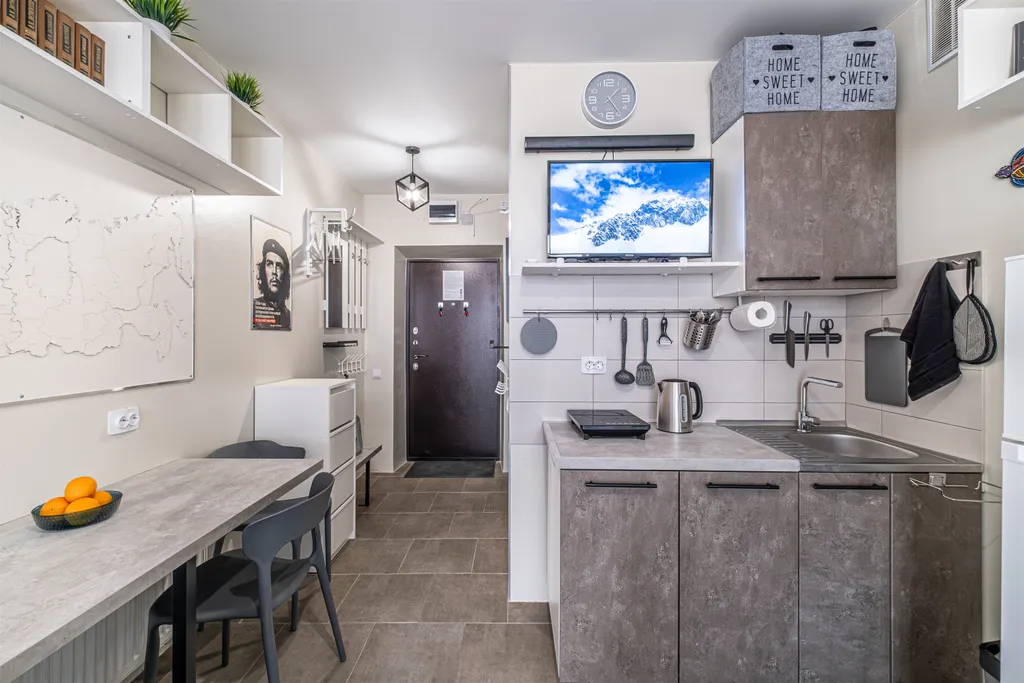 Современная студия в стиле "scandy" (4 спальных места +1). ЖК Гармония