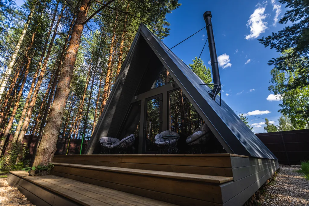 Коттедж Коттедж А-Фрейм грей — Павловский Посад