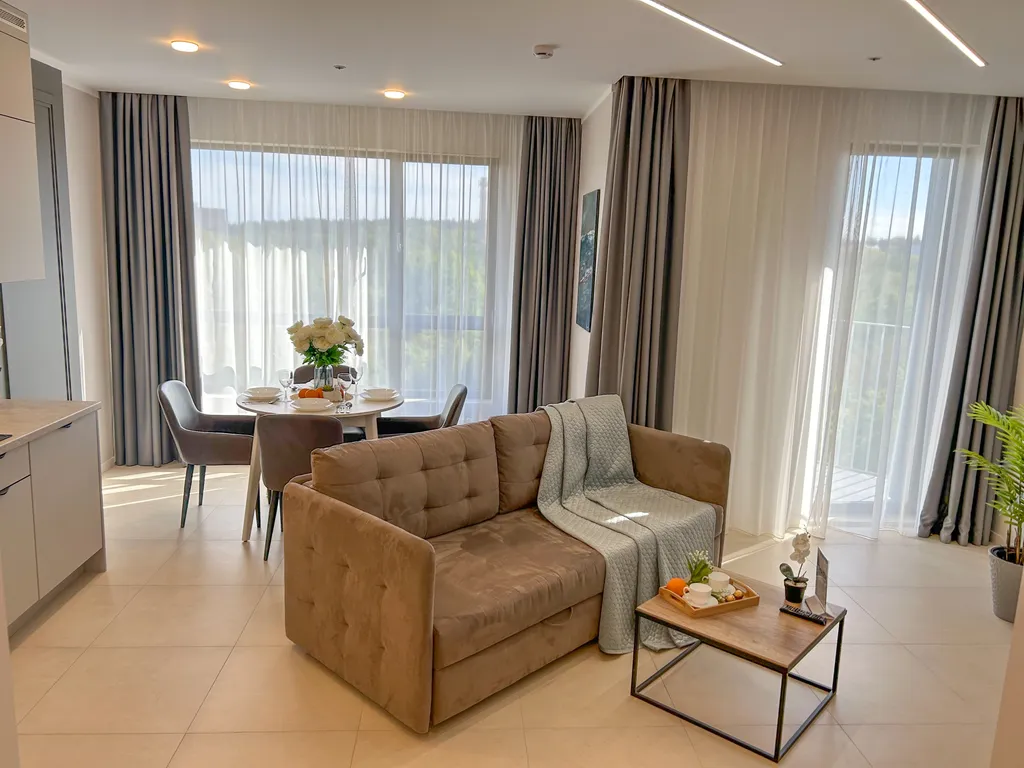 Сан Сити  2 с одной спальней в здании с Baltik spa, на 7 этаже