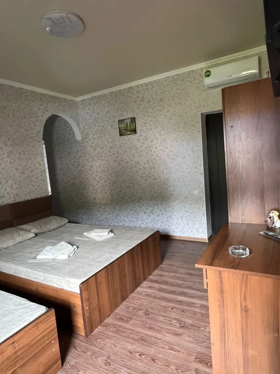 Трехместный номер с балконом и кухней