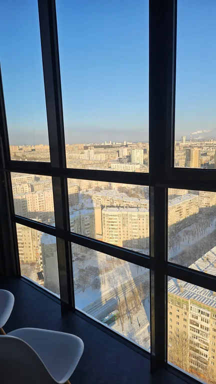 Комфорт с видом на ла трактор, вид на город с 26 этажа