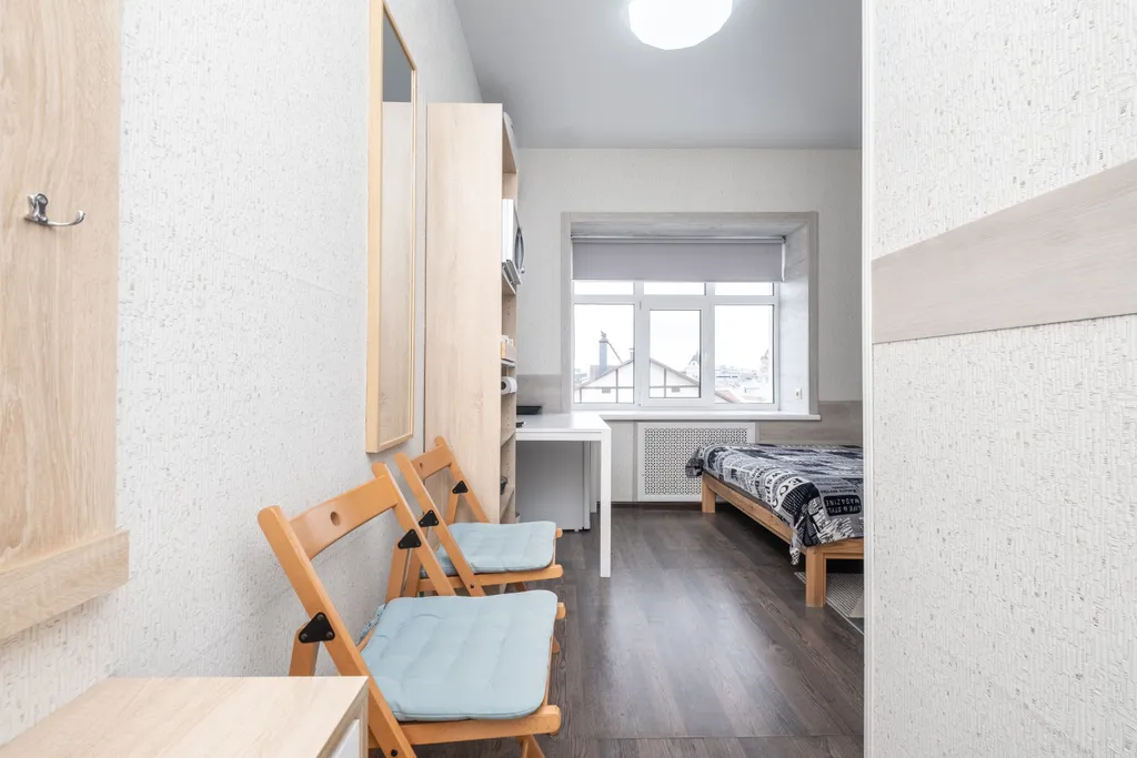 Современная студия с видом на исторический центр