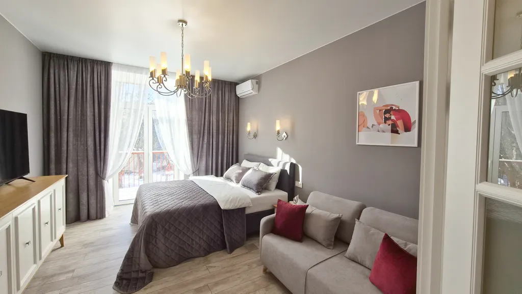 Апартаменты с балконом у вокзала