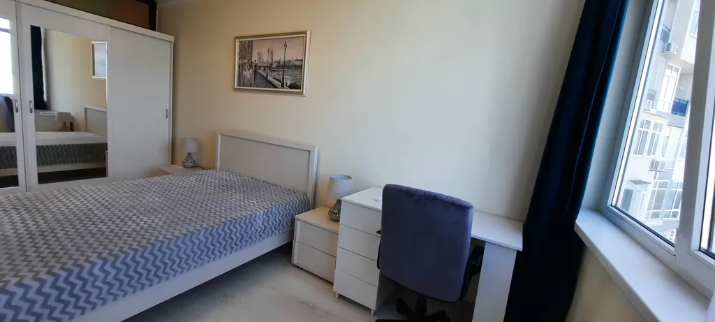 Квартира 2е спальни, кухня-гостиная с видом на море