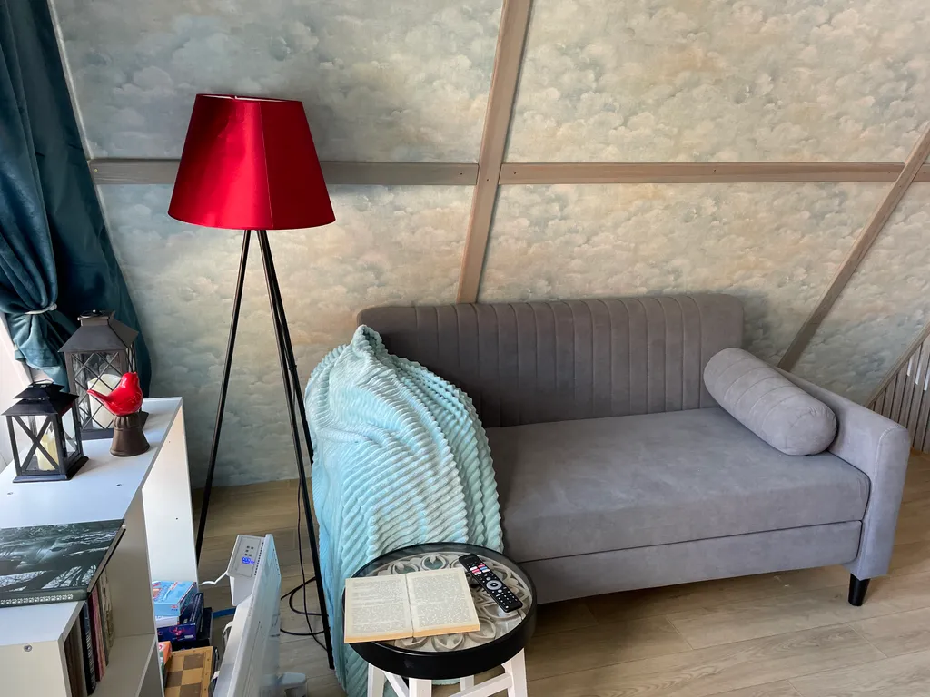 Сказочный А-фрейм с отдельной баней из липы в заповедном лесу