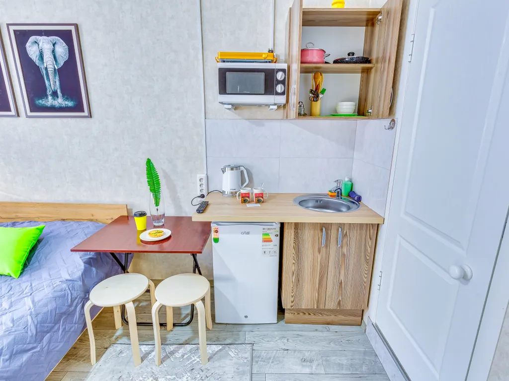 По-домашнему уютная двухместная студия на Толе би — Весновка