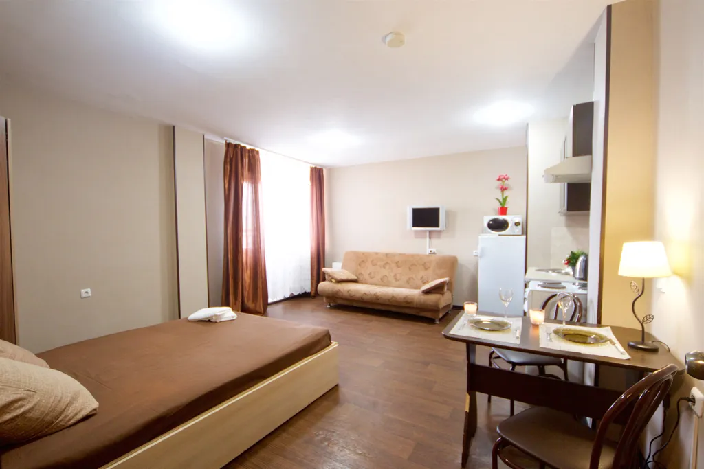 Квартира Квартира Уютная студия на 19 этаже возле ТРЦ Планета — Красноярск