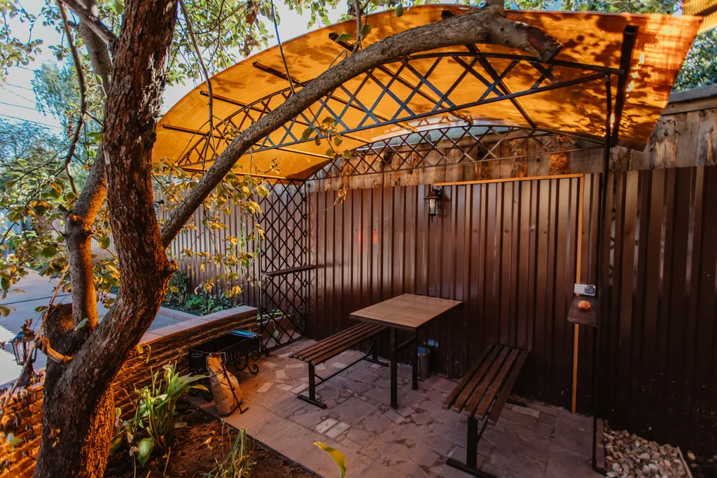 Студия # 3 с закрытой парковкой и мангалом