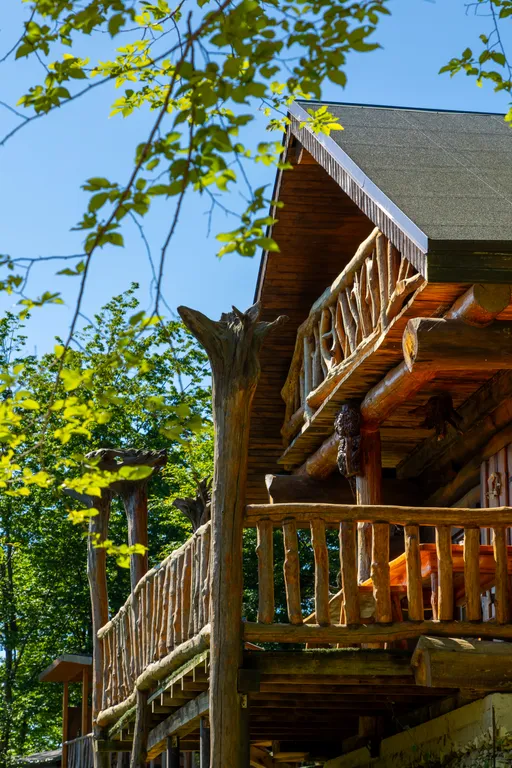 Коттедж Дом-Изба для дружной пятерки с видом на горы — Пластунка