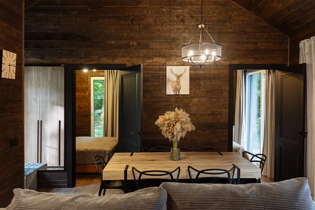 Дом с баней на озере