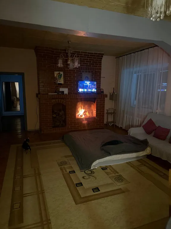 Дом с камином на дровах, баня на берёзовых дровах