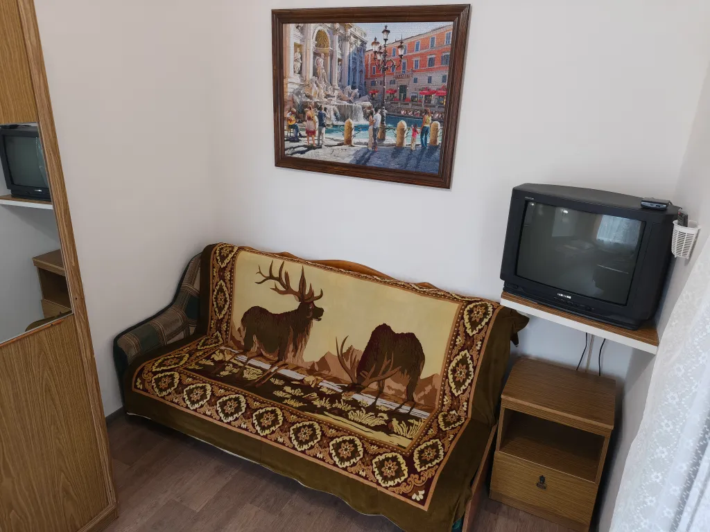 Номер со своей территорией для отдыха под навесом