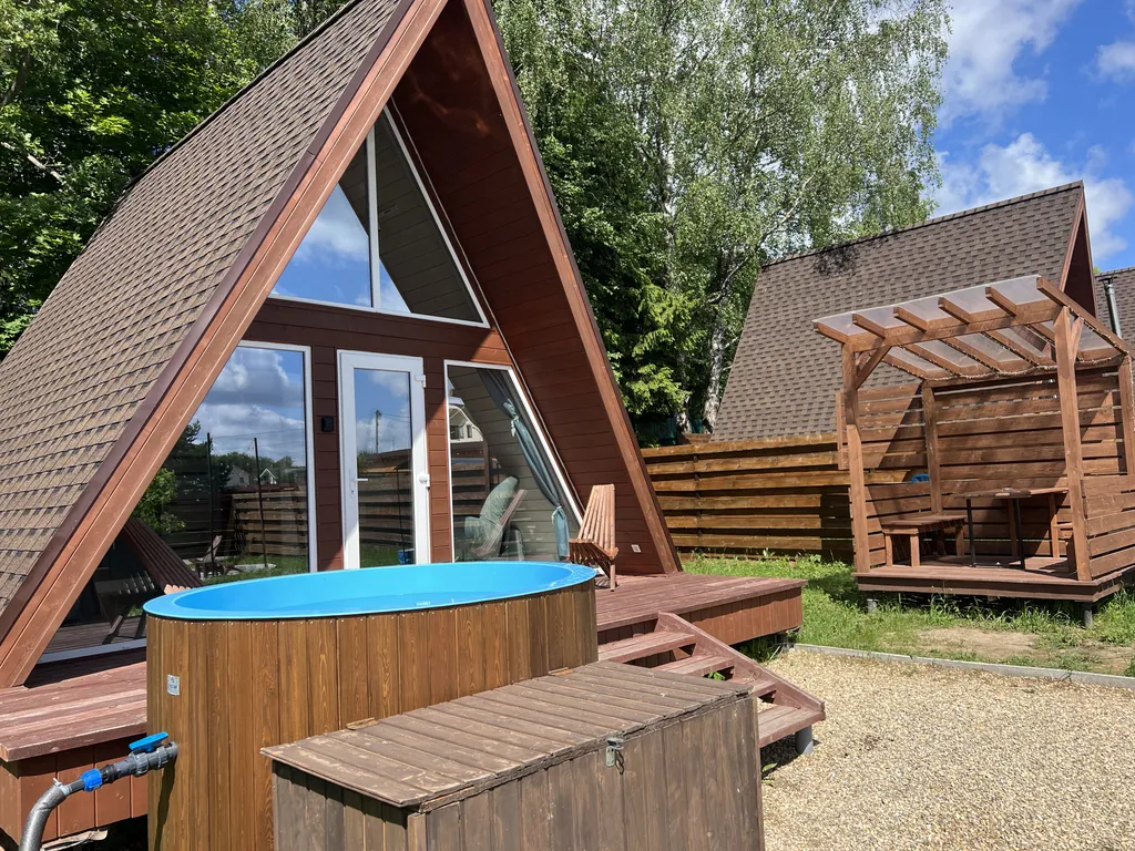 Дом №2 A-frame с купелью-фурако