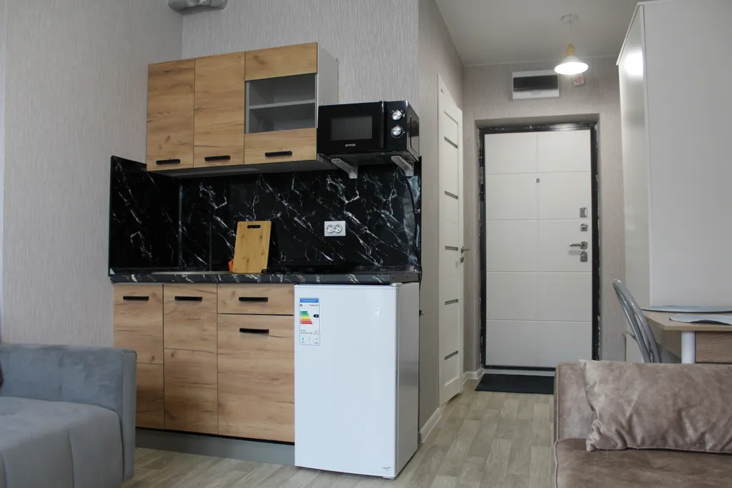 Уютная студия в тихом микрорайоне города