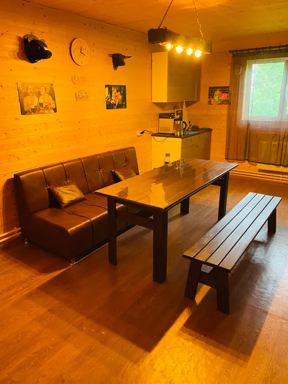 Домик с русской баней на дровах + сибирский банный чан