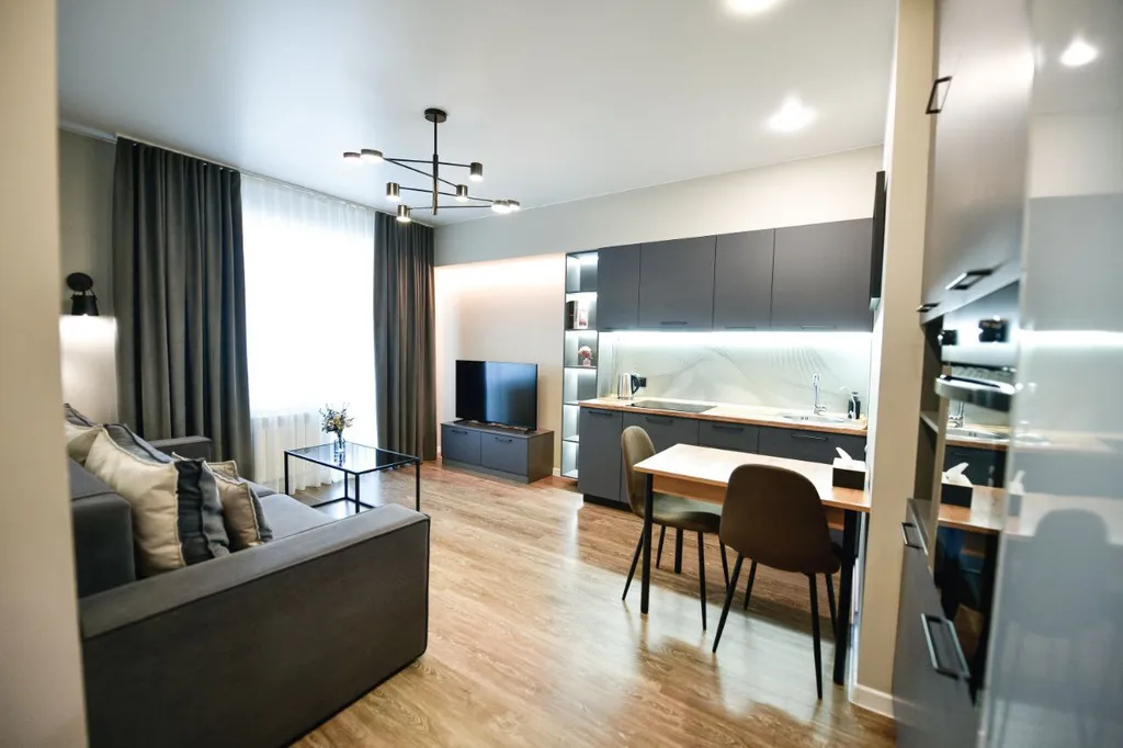 Апартамент на набережной реки Амур около таможни