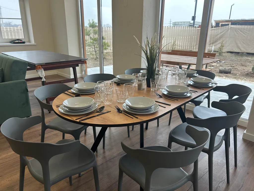 Эко-дом у озера с чаном, сауной и бильярдом