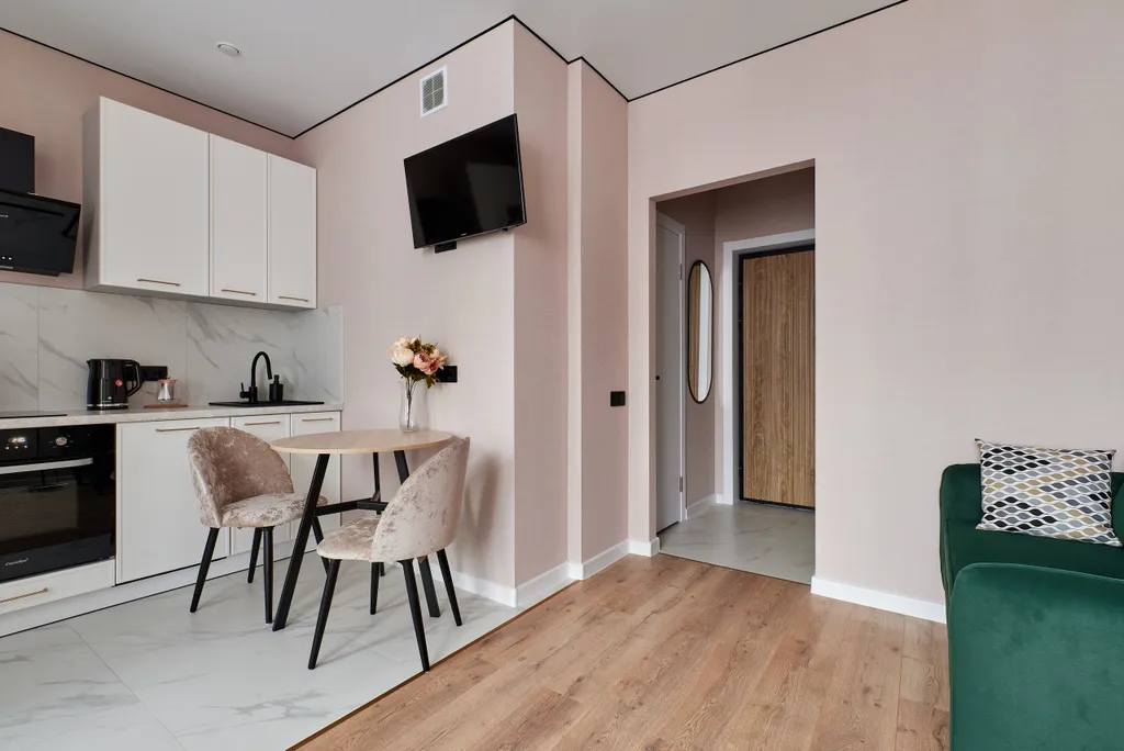 Современная квартира-студия в жк спорт лайф